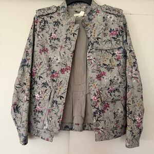 H&M women’s Floral Jacket - Multicolor Size 6